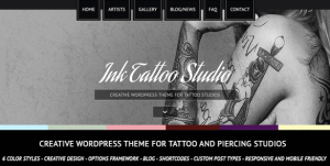 Tattoo Studio WordPress Themes